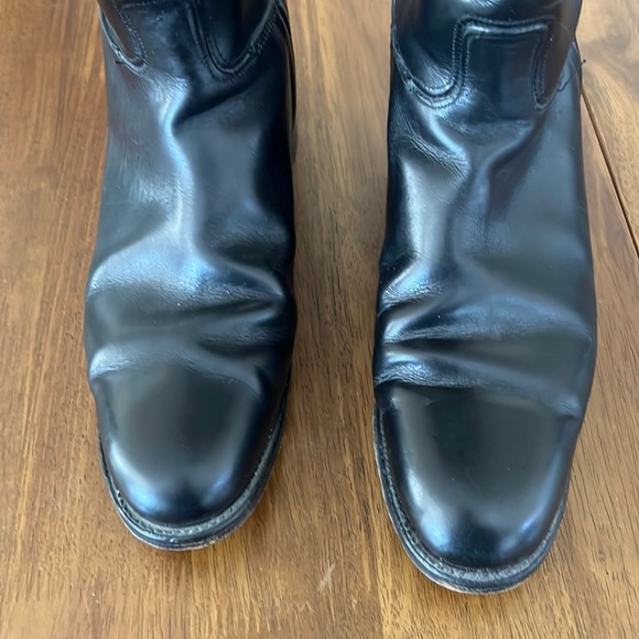 Vintage Black Leather Equestrian Boots - Made in England. Excellent Condition. - Picture 2 of 10